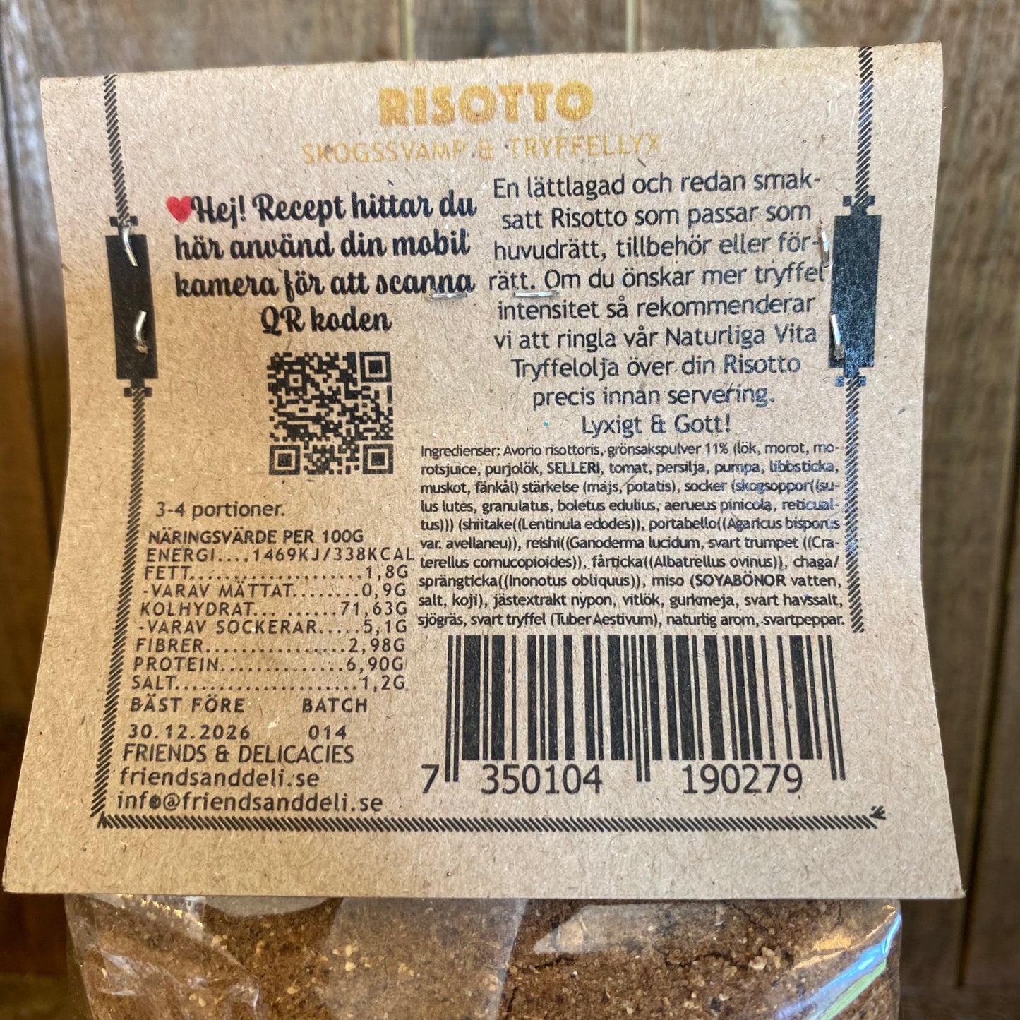 Risotto Skogssvamp & Tryffell - Friends & Deli