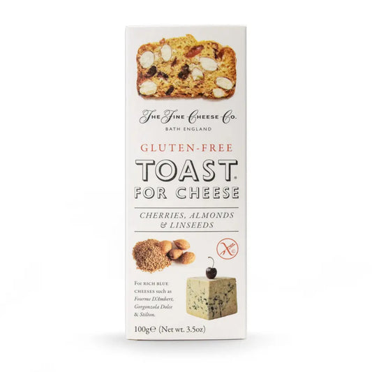 Glutenfri Toast for Cheese – Körsbär, Mandel & Linfrön