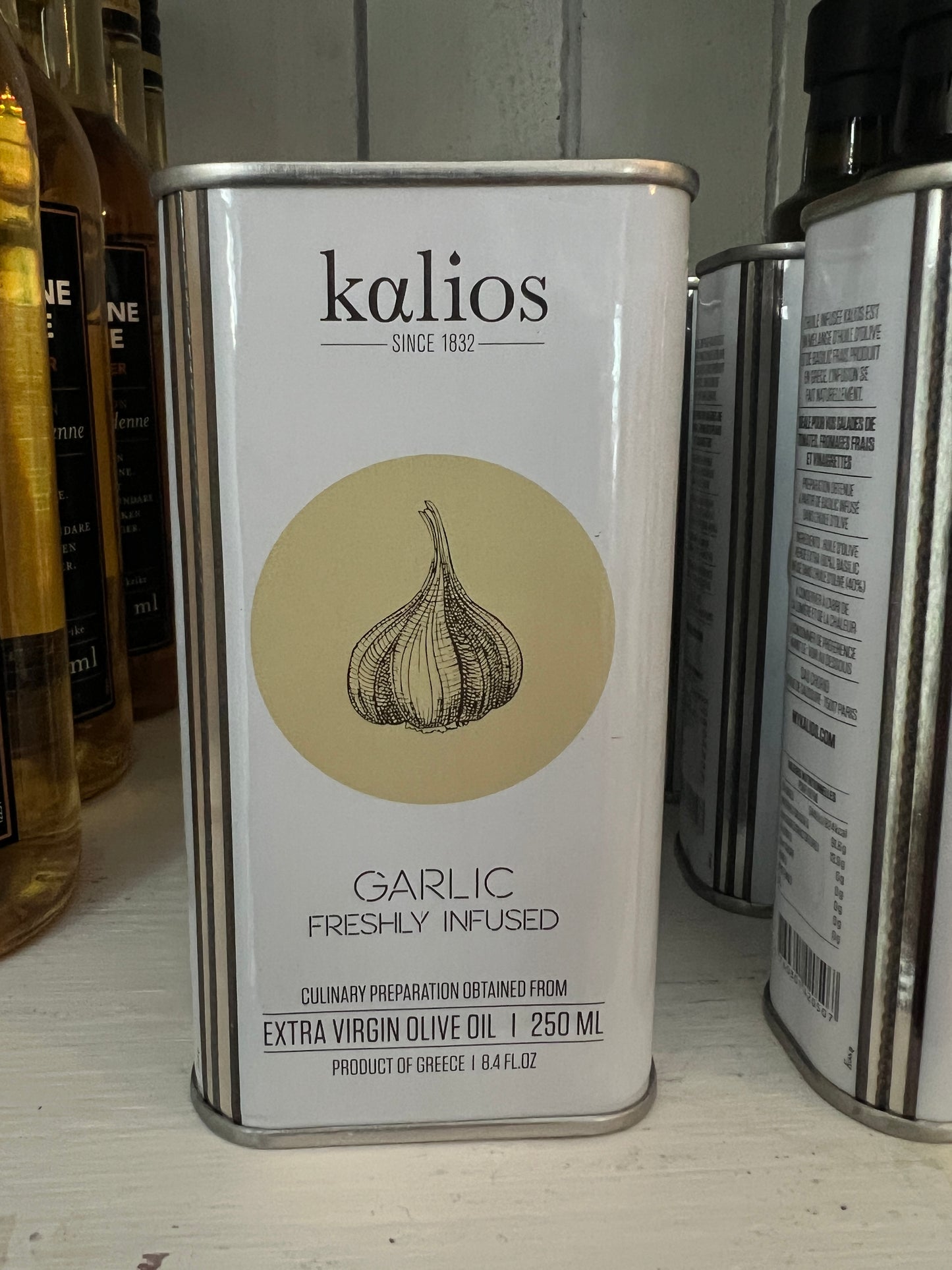 Kalios olivolja med smak av vitlök