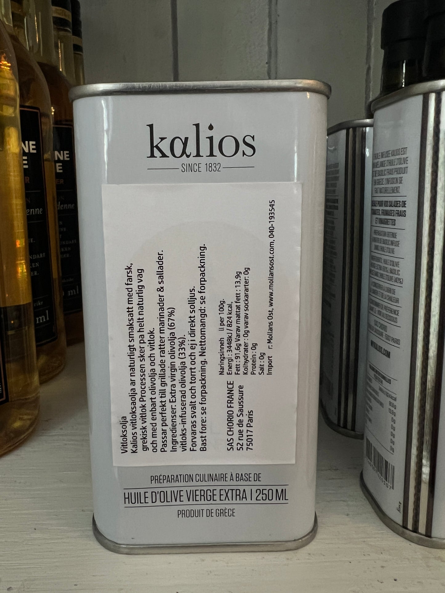 Kalios olivolja med smak av vitlök