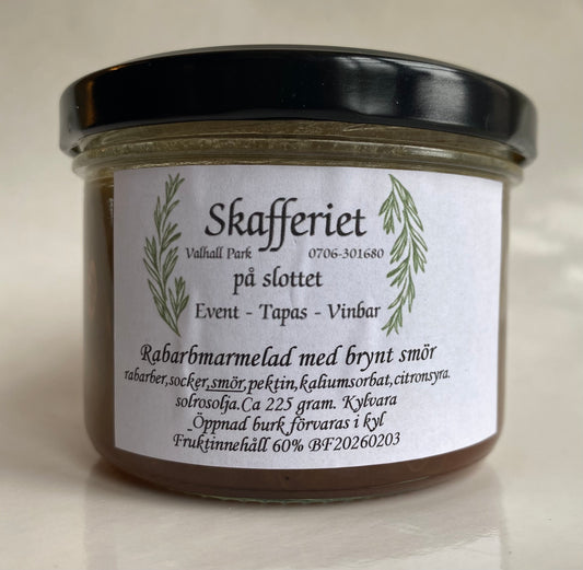 Rabarbermarmelad med Brynt Smör