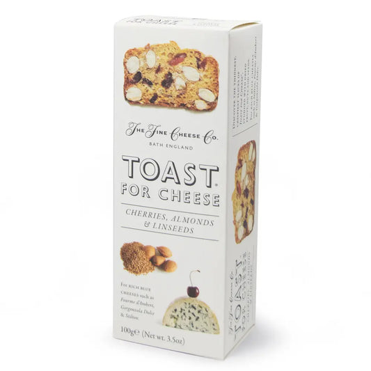 Toast till ost – Körsbär, Mandlar & Linfrön