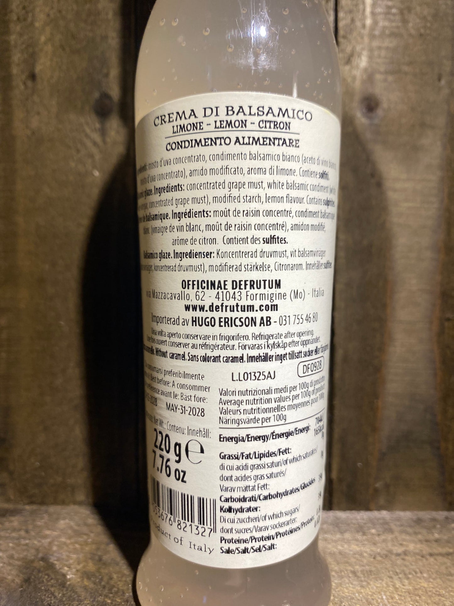 Crema Balsamica med Citron