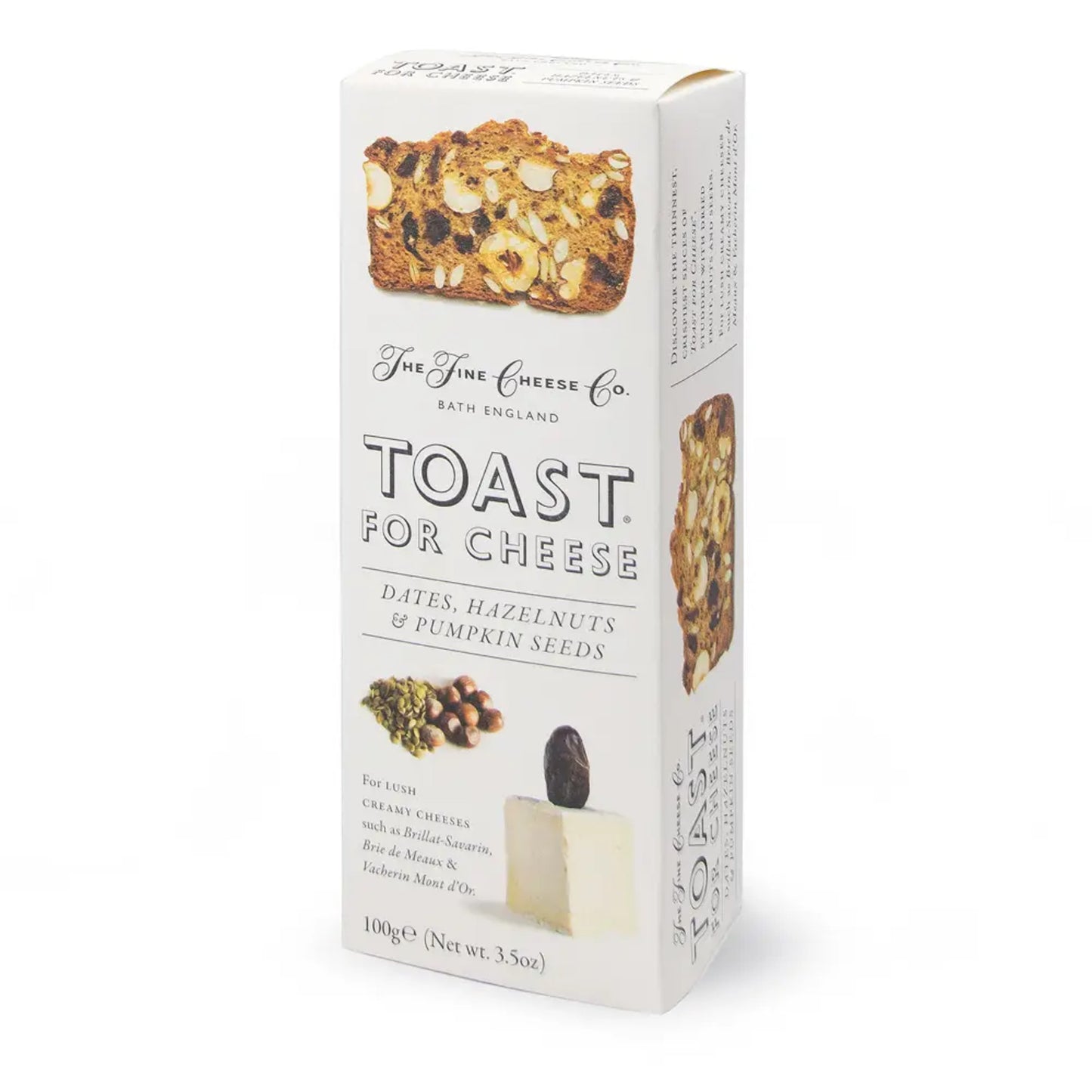 Toast till ost – Dadlar, Hasselnötter & Pumpafrön
