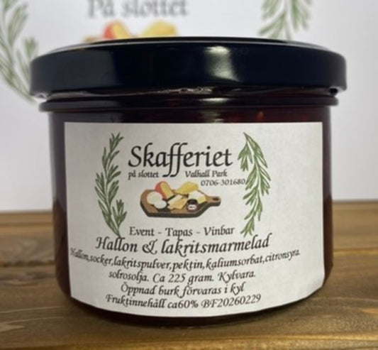 Hallonmarmelad med Lakrits