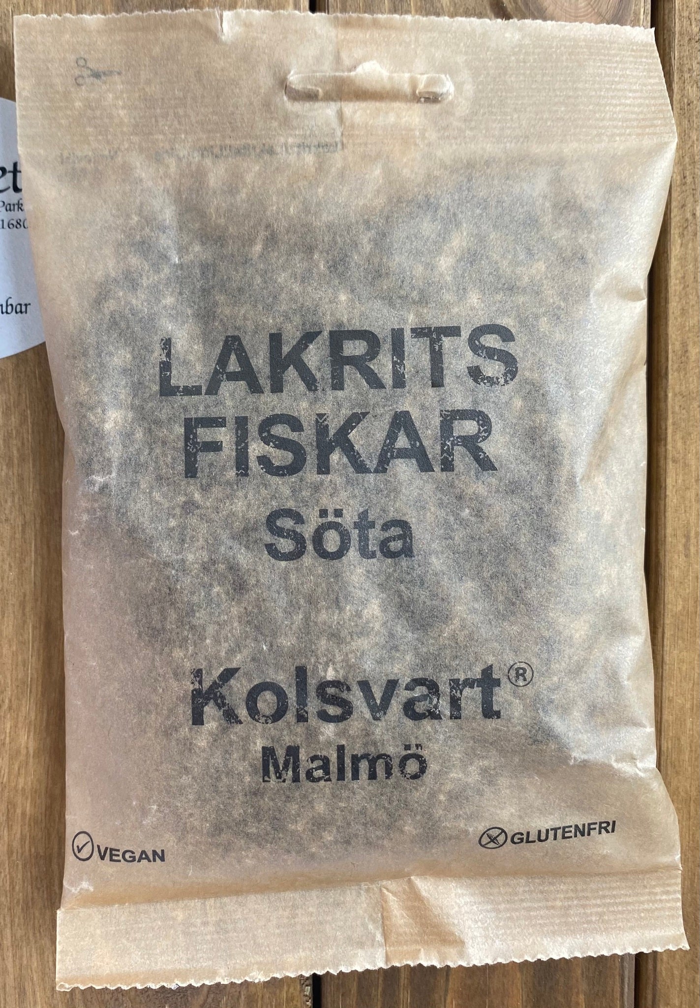 Kolsvart Lakritsfiskar – Söta