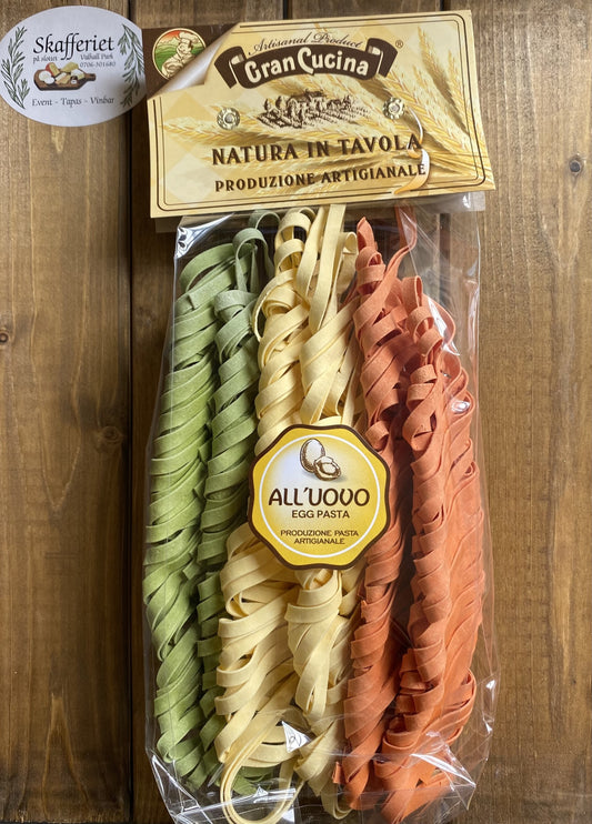 Gran Cucina - Tagliatelle Tricolore all’Uovo – Äggpasta 3 färger